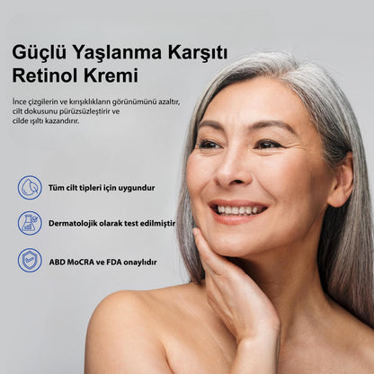 A313 Vitamin A Yaşlanma ve Kırışıklık Karşıtı Retinol Krem 50 g